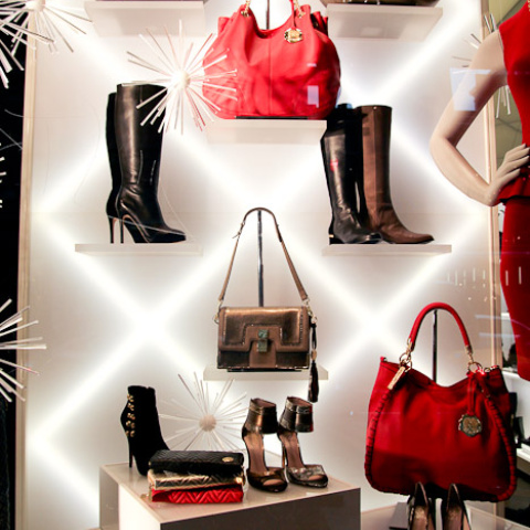 Women's Boots & Purses - Backlit Plex Shelf